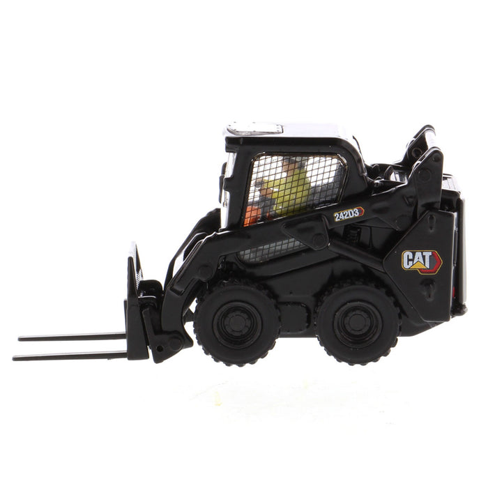 1/50 CAT 242D3 Skid Steer Loader with Special Black Paint