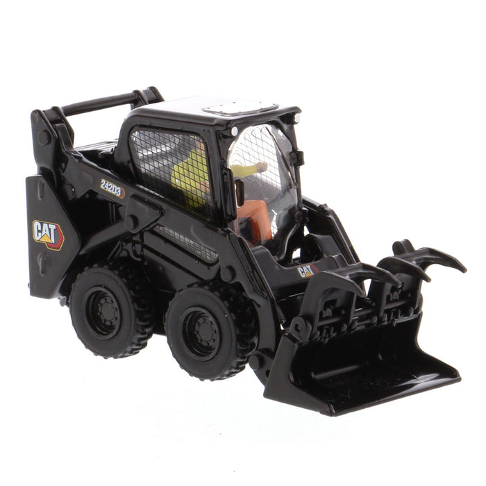 1/50 CAT 242D3 Skid Steer Loader with Special Black Paint