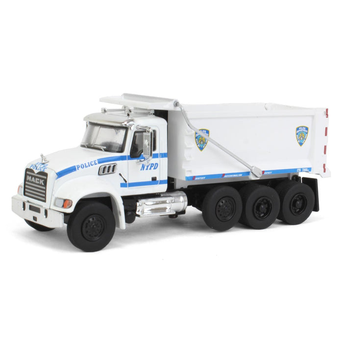 1/64 2019 Mack Granite Dump Truck, NYPD, SD Series 16