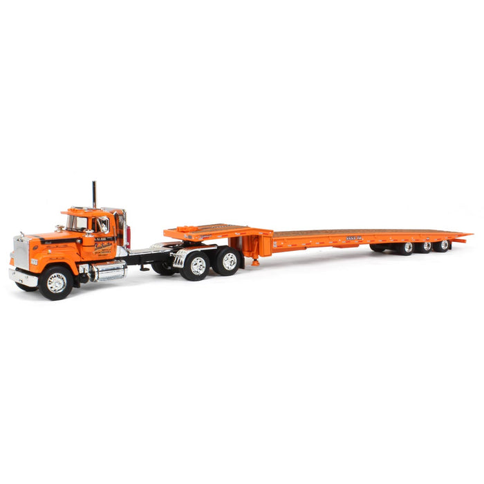 1/64 Mack Super-Liner w/ Talbert 5553TA Trailer, J.V. III Construction, DCP by First Gear