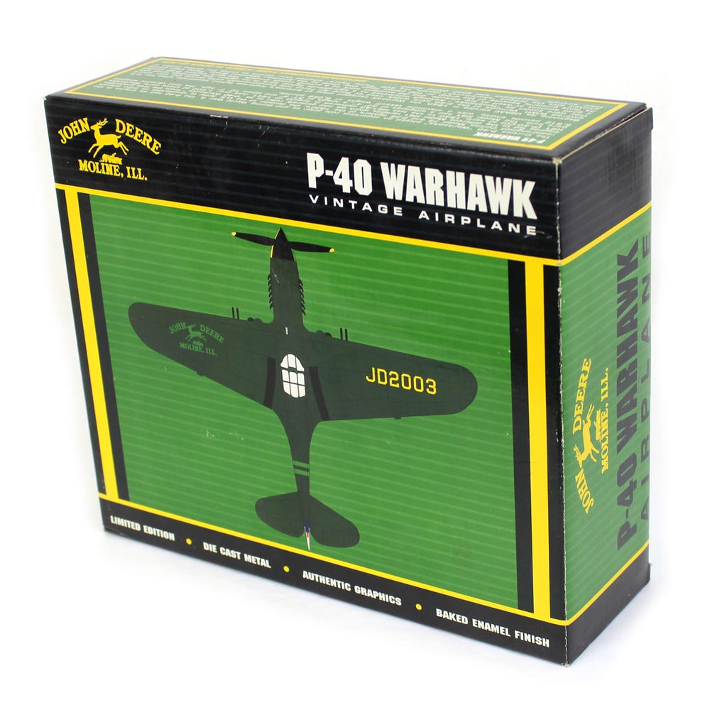 John Deere P-40 WarHawk Vintage Airplane Bank, Limited Edition by