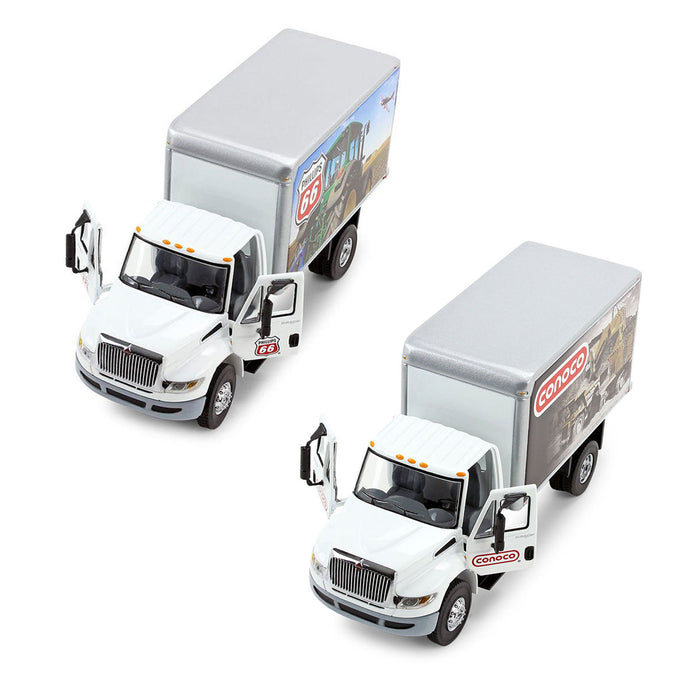 Set of 2 ~ 1/50 International Durastar Phillips 66 Delivery Van & Conco Delivery Truck