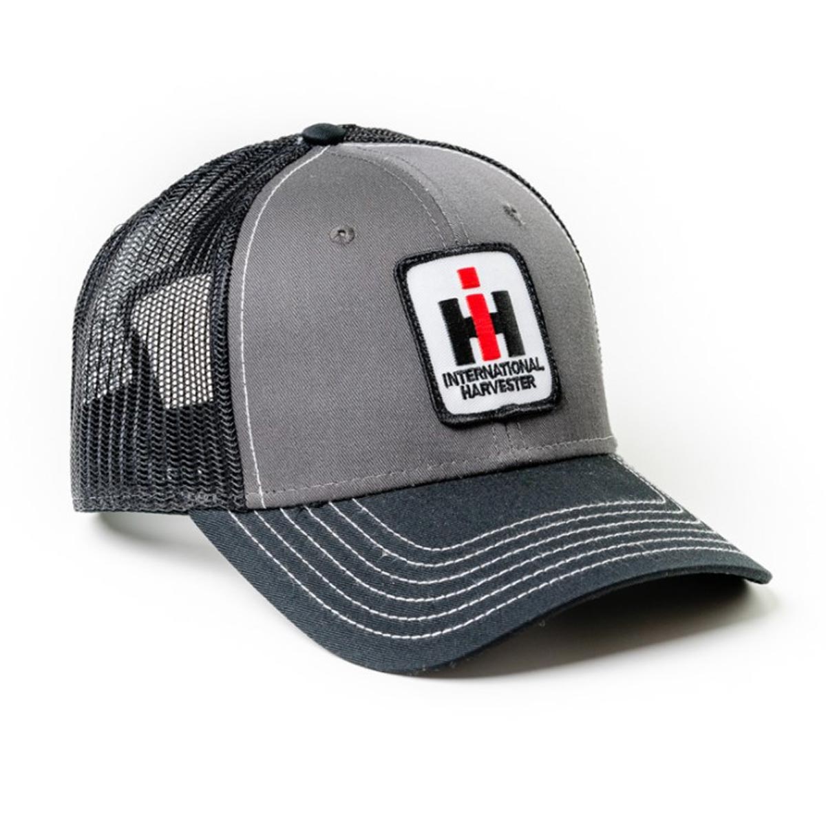 IH Logo Gray & Black Mesh Back Hat — Outback Toys