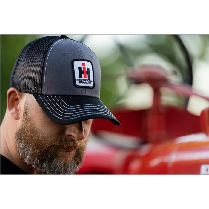 IH Logo Gray & Black Mesh Back Hat