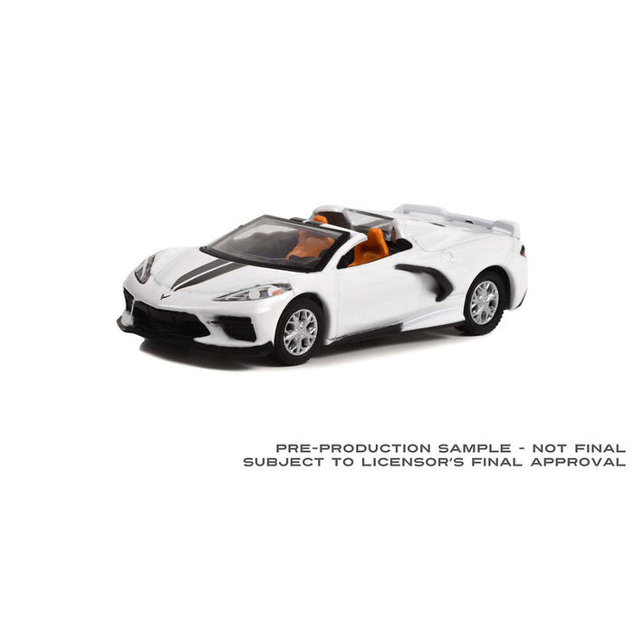 1/64 2020 Chevrolet Corvette C8 Stingray, Arctic White, Barrett-Jackson Scottsdale Series 10