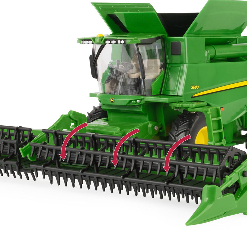 1/32 John Deere Harvesting Set by ERTL with S780 Combine, 7240R Tractor & Grain Cart