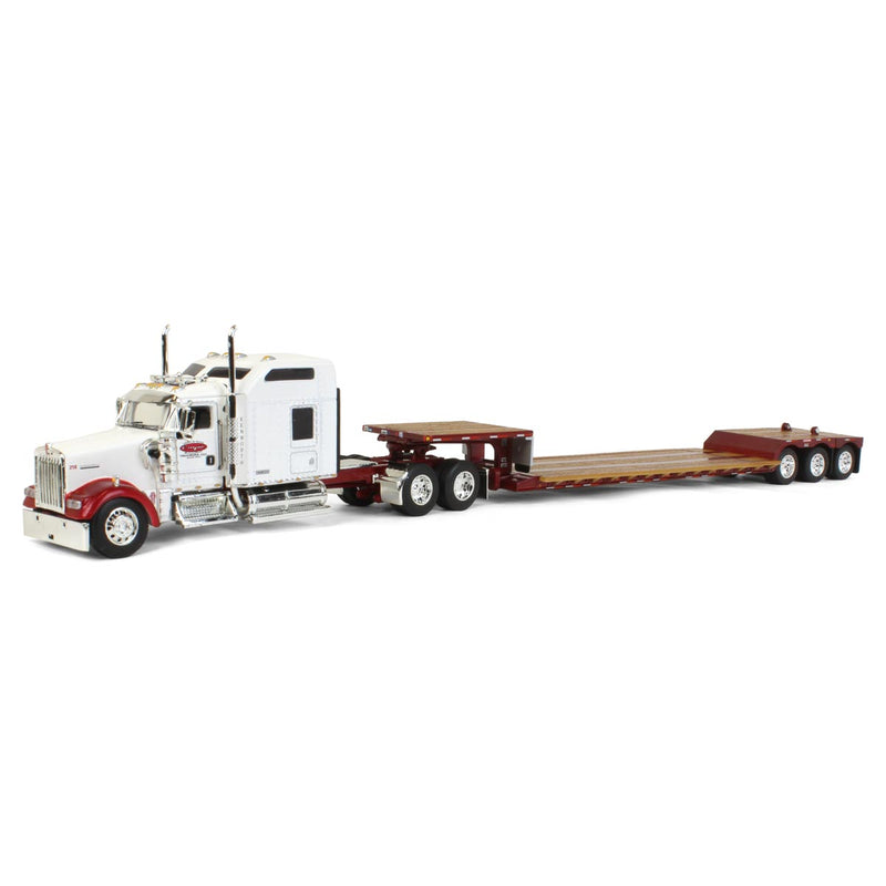 1/64 Kenworth W900L Semi Truck with Renegade Trailer & Flip Axle, Creepin Trucking, DCP by First Gear