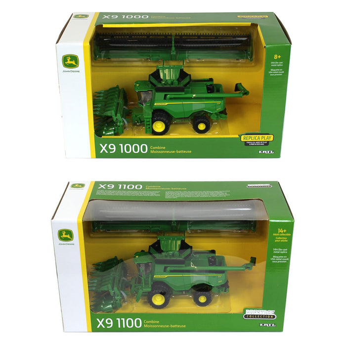 1/64 Set of John Deere X9 1000 and X9 1100 Combines