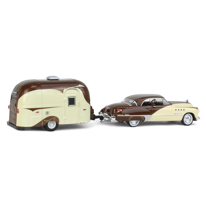 1/64 1949 Buick Roadmaster Hardtop with Airstream Bambi, Hitch & Tow Series 26