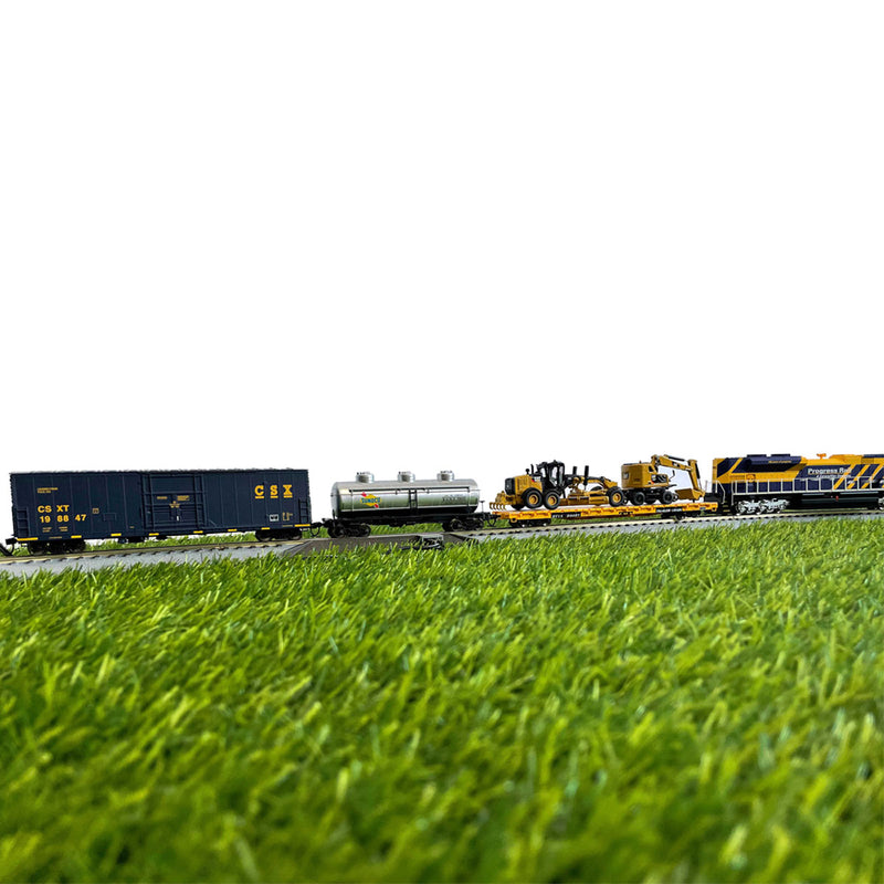 Cat Progressive Rails HO Scale CAT Progress Rail 100th Anniversary Train Set — Outback Toys