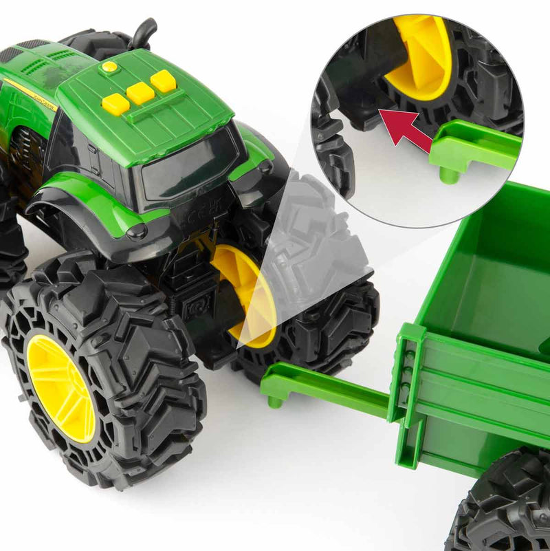 John Deere Monster Treads Tractor with Wagon