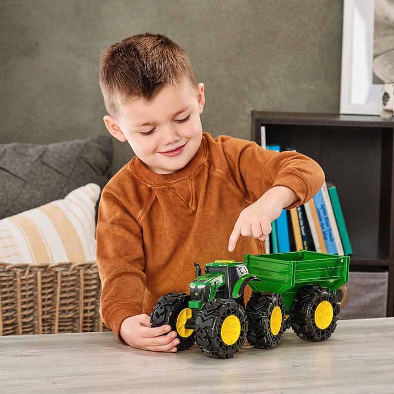 John Deere Monster Treads Tractor with Wagon