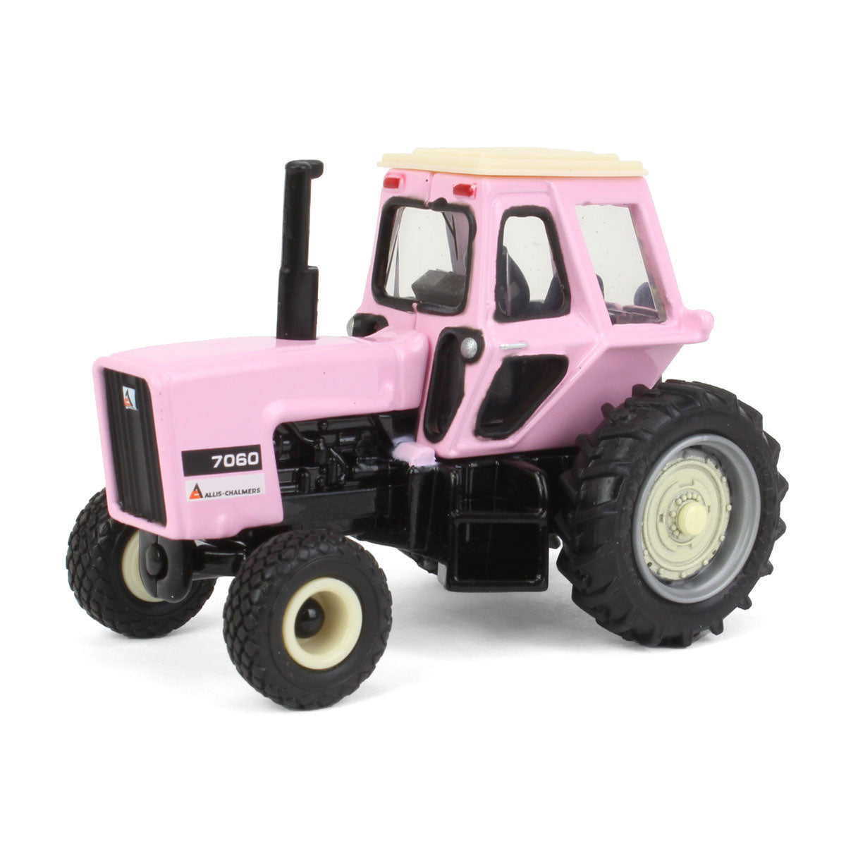 1/64 Pink Allis Chalmers 7060 Tractor with Diamond Tread Tires by