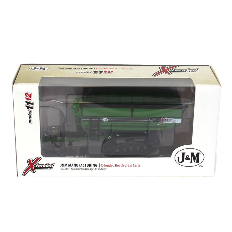 1/64 Green J&M 1112 X-Tended Reach Grain Cart with Tracks