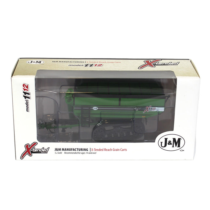 1/64 Green J&M 1112 X-Tended Reach Grain Cart with Tracks