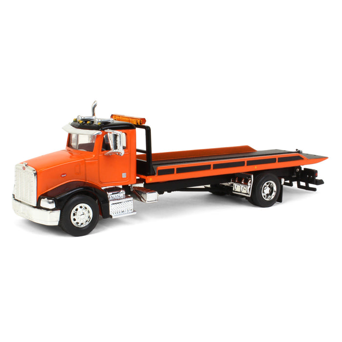 1/64 Orange and Black Peterbilt 385 Rollback, Exclusive Limited Edition, 1 of 300