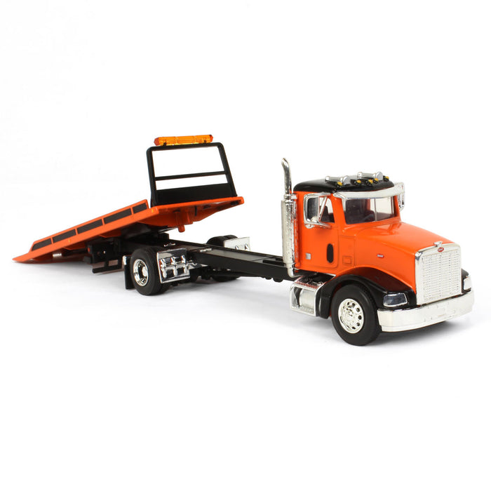 1/64 Orange and Black Peterbilt 385 Rollback, Exclusive Limited Edition, 1 of 300