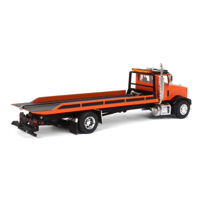 1/64 Orange and Black Peterbilt 385 Rollback, Exclusive Limited Edition, 1 of 300