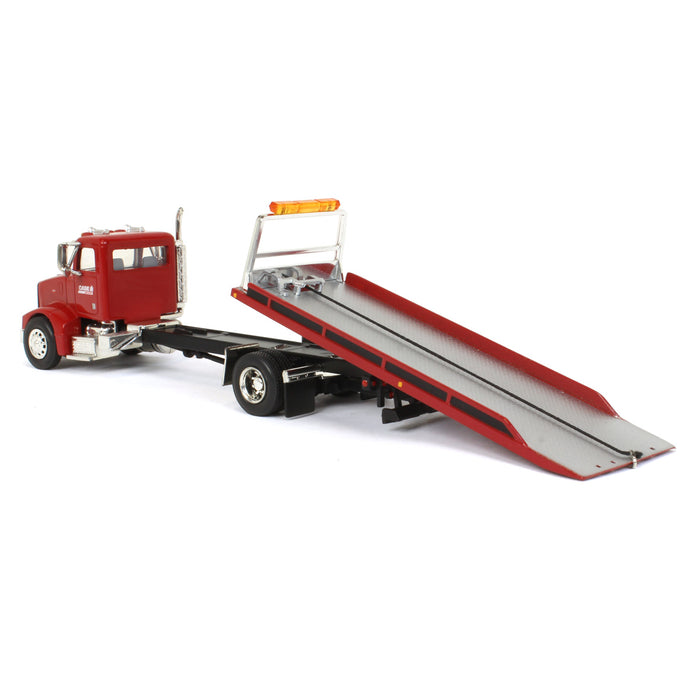 (B&D) 1/64 Case IH Red Peterbilt 385 Rollback, Exclusive Limited Edition, 1 of 300 - Damaged Box