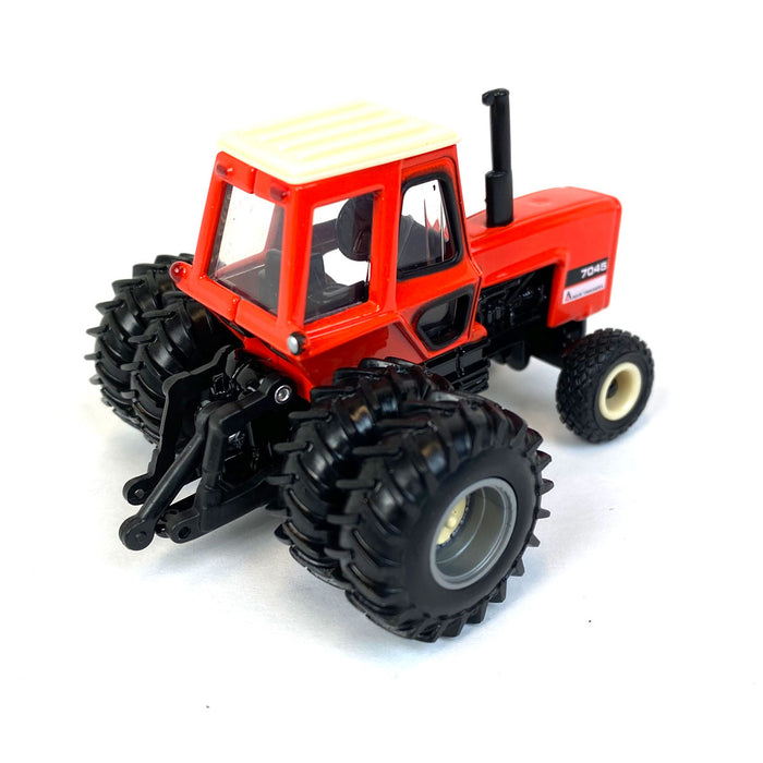 1/64 Allis Chalmers 7045 w/ Cab, Rear Duals & Diamond Tread Front Tires, Limited ERTL Production