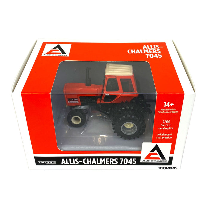 1/64 Allis Chalmers 7045 w/ Cab, Rear Duals & Diamond Tread Front Tires, Limited ERTL Production