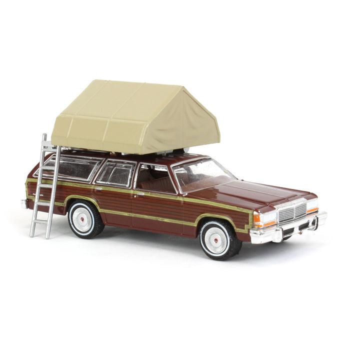 1/64 1979 Ford LTD Country Squire with Cartop Sleeper Tent, Great Outdoors Series 2