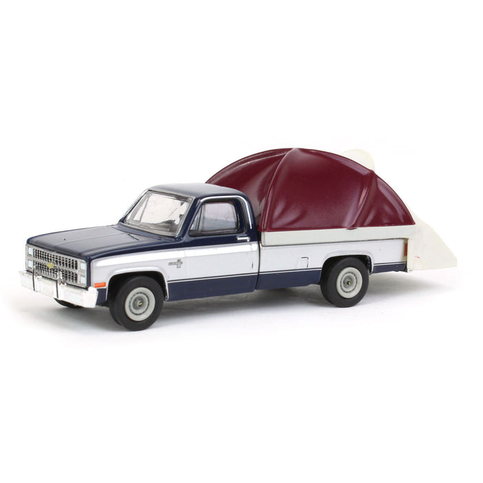 1/64 1982 Chevrolet C-10 Silverado with Truck Bed Tent, Great Outdoors Series 2