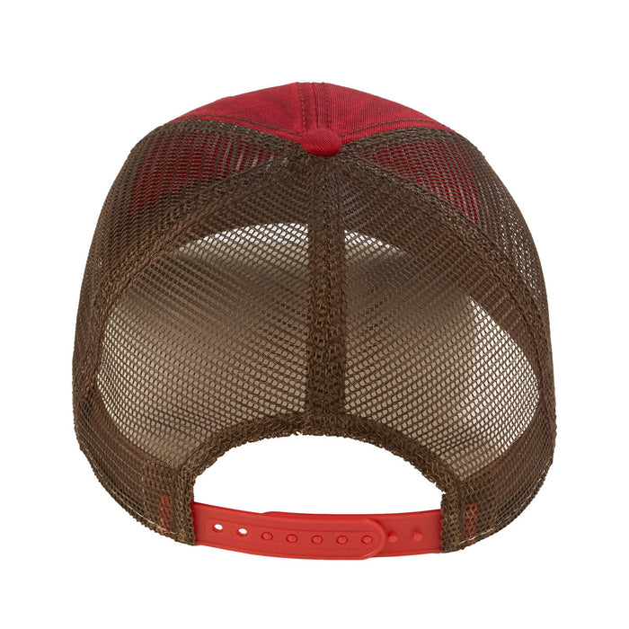 IH Patch Logo Red & Brown Cap w/ Mesh Back & Weathered Appearance