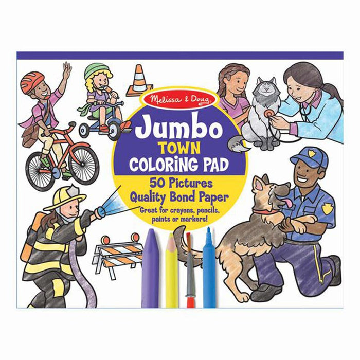 Jumbo Town Coloring Pad by Melissa & Doug