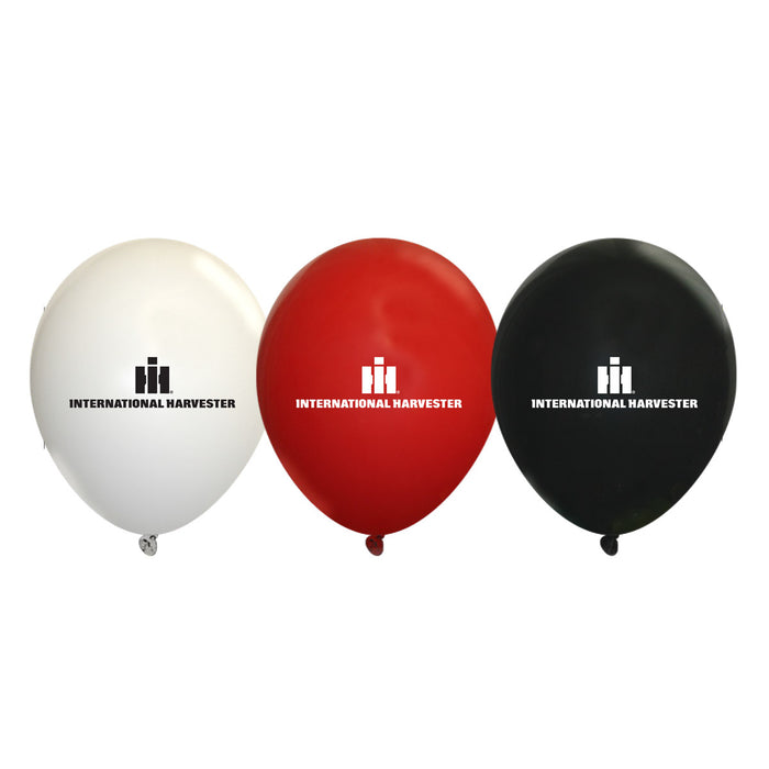 IH 10 Pack of Party Balloons - 4 Red, 3 White & 3 Black