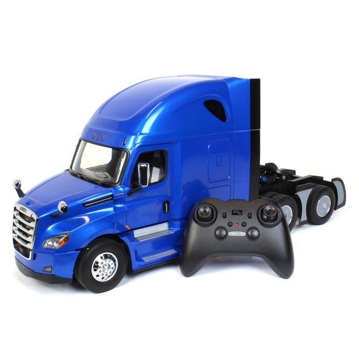 (B&D) 1/16 Radio Control Freightliner Cascadia Truck with Raised Roof Sleeper Cab, Made of Durable Plastic - Damaged Item