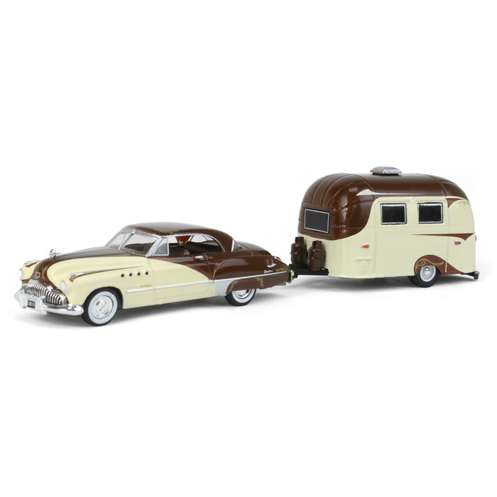 1/64 1949 Buick Roadmaster Hardtop with Airstream Bambi, Hitch & Tow Series 26