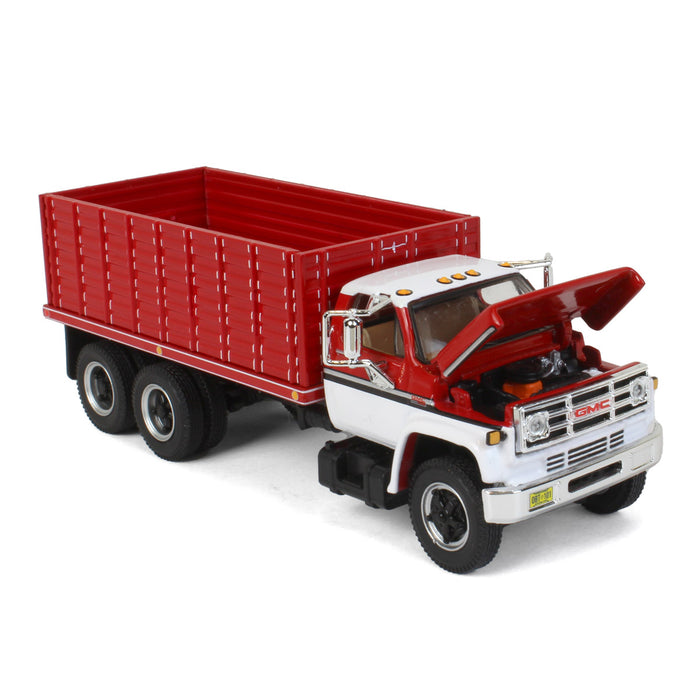 1/64 White & Red 1970s GMC 6500 Tandem Axle Grain Truck, DCP by First Gear