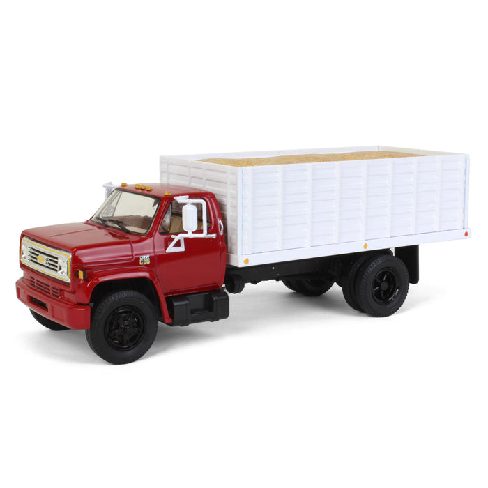 1/34 Red & White 1970s Chevrolet C65 Grain Truck with Corn Load by First Gear