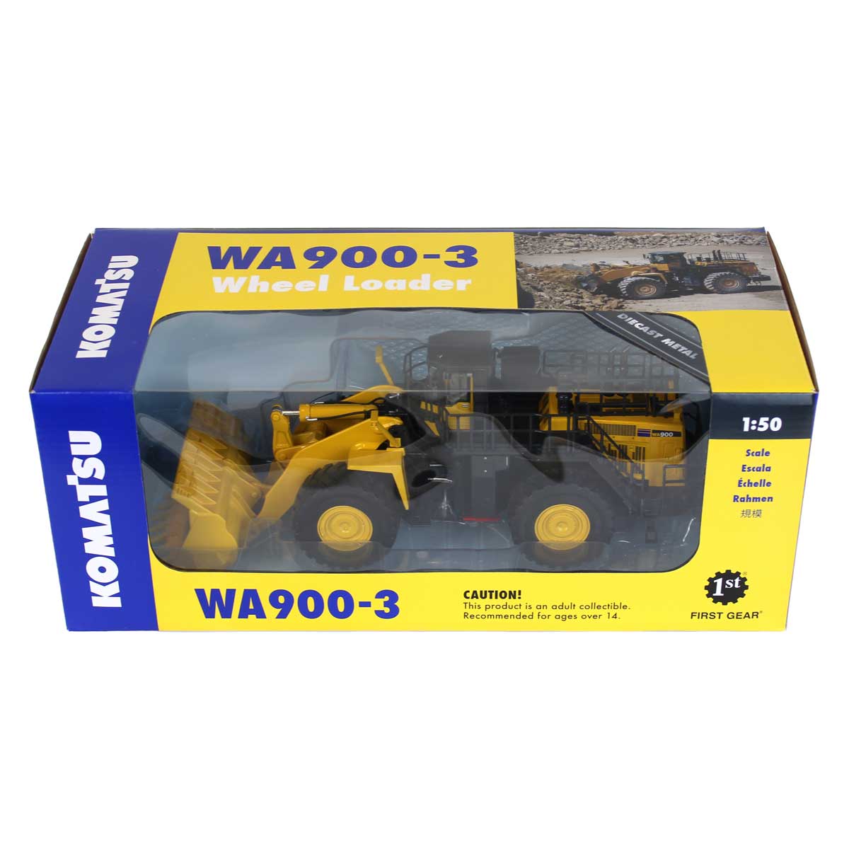 1/50 Komatsu WA900-3 Articulating Wheel Loader by First Gear