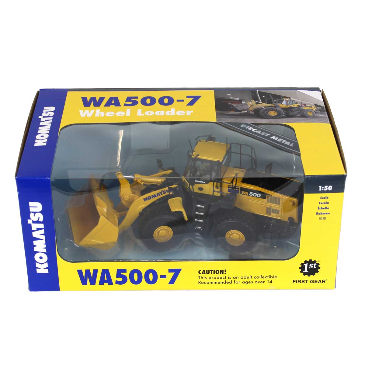 1/50 Komatsu WA500 Articulating Wheel Loader by First Gear