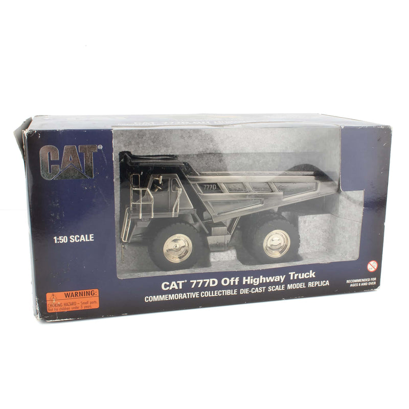 (B&D) 1/50 Silver/Chrome CAT 777D Off Highway Truck, Commemorative Collectible by Norscot - Damaged Box