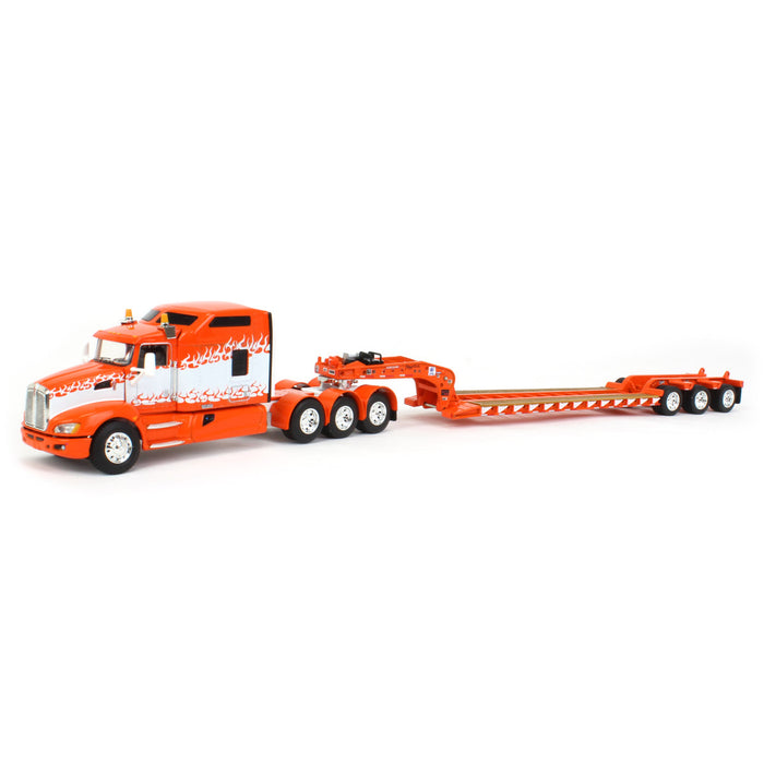 1/64 Kenworth T660 "If they ain't turnin, you ain't earnin" w/ Fontaine Magnitude Lowboy, DCP by First Gear