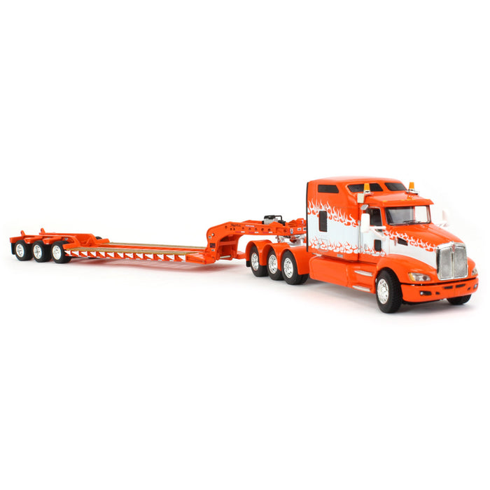 1/64 Kenworth T660 "If they ain't turnin, you ain't earnin" w/ Fontaine Magnitude Lowboy, DCP by First Gear