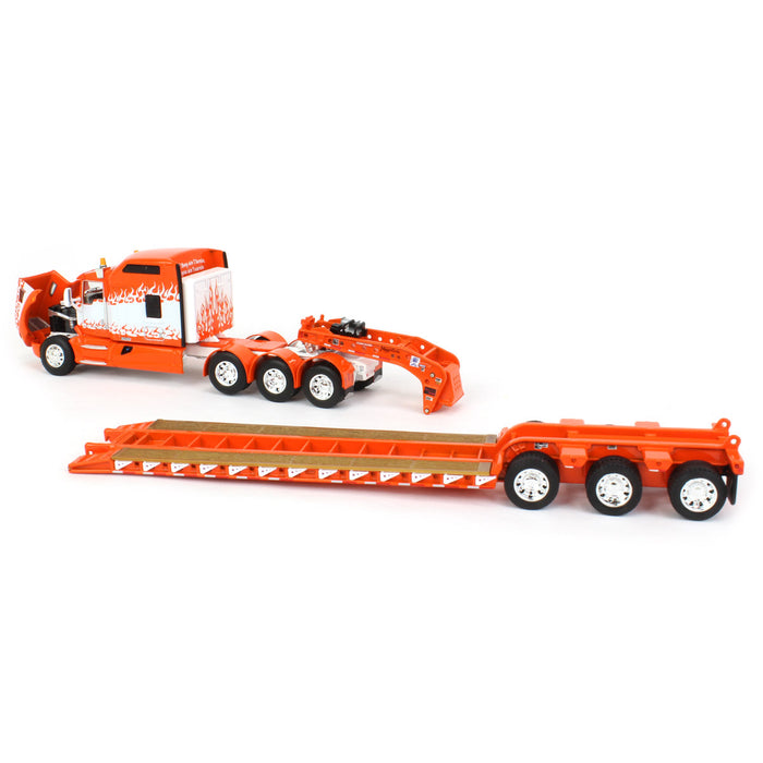 1/64 Kenworth T660 "If they ain't turnin, you ain't earnin" w/ Fontaine Magnitude Lowboy, DCP by First Gear