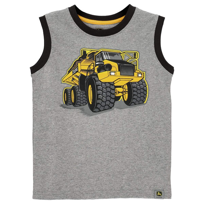 John Deere Juvy Dump Truck Muscle T-Shirt