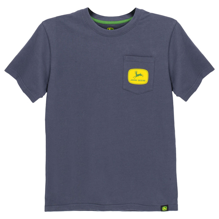 Youth John Deere Quality Farm Equipment Pocket T-Shirt