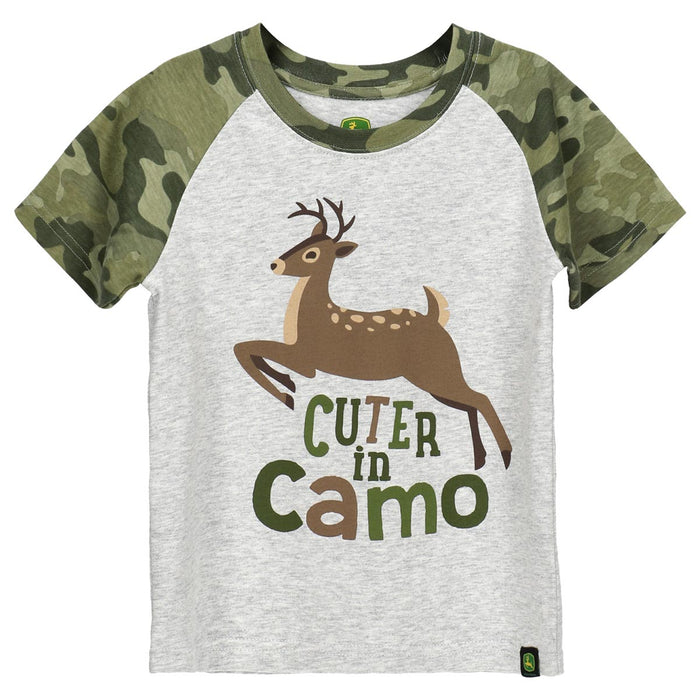 Toddler John Deere Cuter in Camo T-Shirt