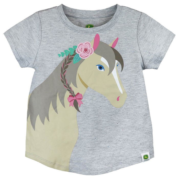 Toddler John Deere Horse Braid T-Shirt