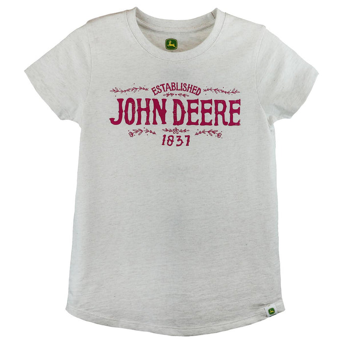 (B&D) Youth John Deere Established 1837 Tan T-Shirt - Damaged Item