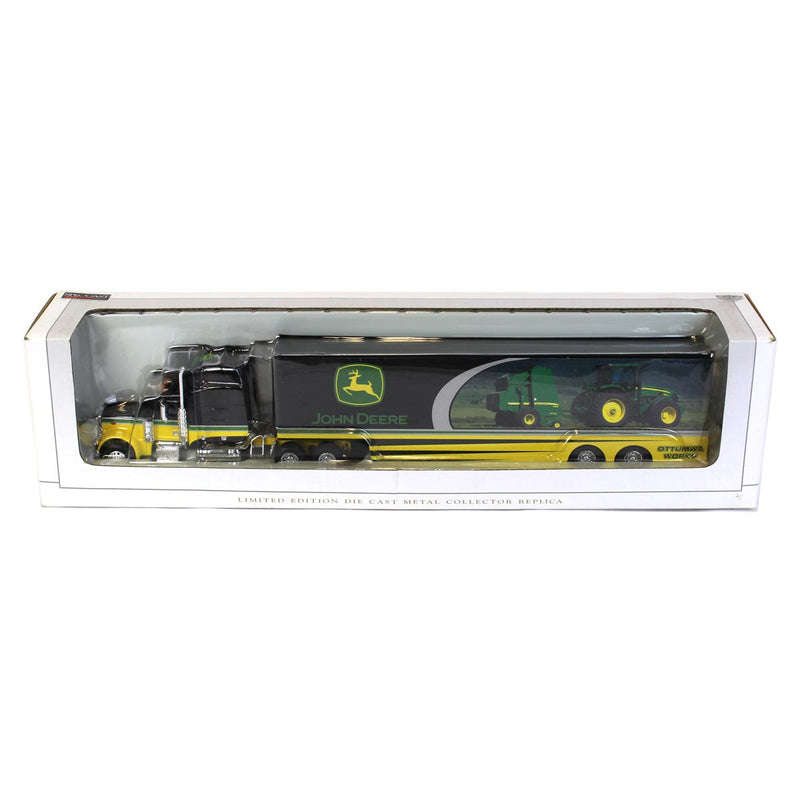 1/64 Peterbilt 379 Semi Truck with Trailer by SpecCast, John Deere Ottumwa Works Deco