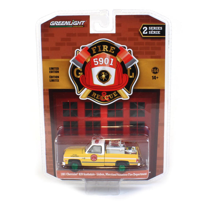 1/64 1981 Chevrolet K20 Scottsdale Lisbon Volunteer Fire Dept., Howard County Maryland, CHASE UNIT