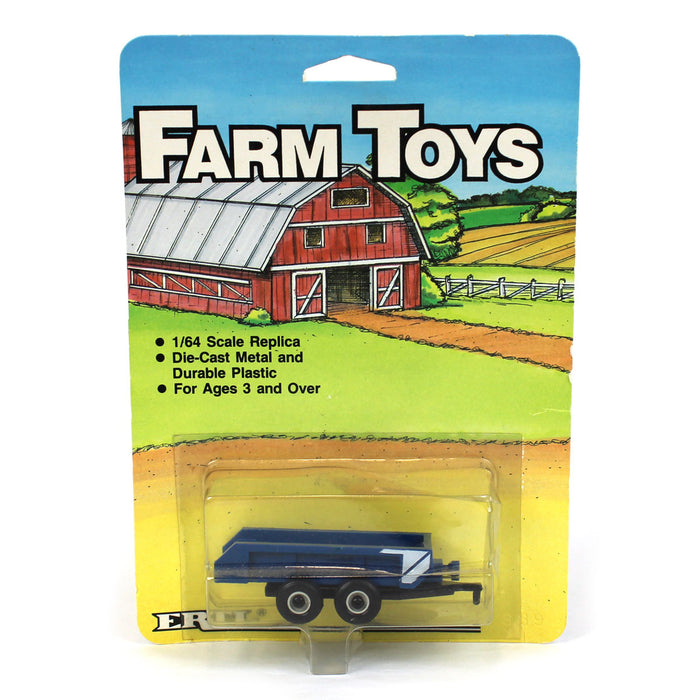 1/64 Blue Tandem Axle Manure Box Spreader with Rear Beater by ERTL