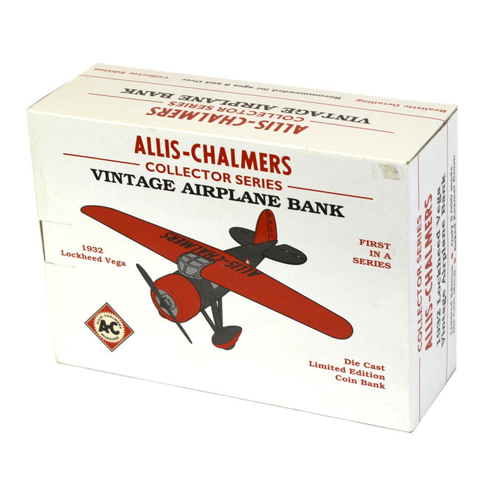 Allis Chalmers 1932 Lockheed Vega Die-cast Airplane Bank