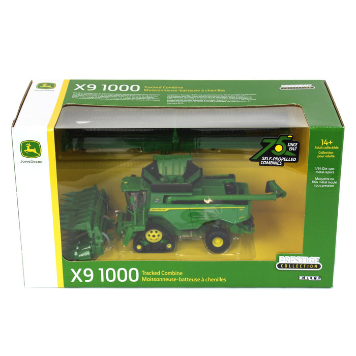 1/64 John Deere X9 1000 Combine w/ Tracks, 75th Years of Self-Propelled Combines, ERTL Prestige Collection